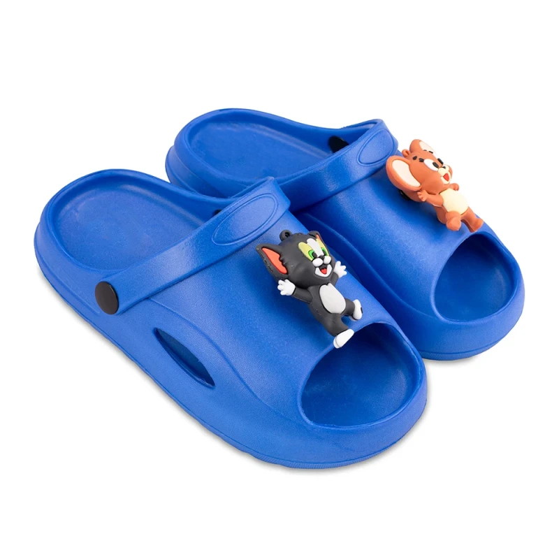 2975-2025-09-23-10-05-33-4185-3338-800-800 دمپایی پسرانه فانتزی تام و جری با رویه و زیره EVA مناسب استفاده خانگی