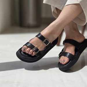 صندل زنانه مشکی عمده